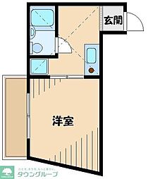 東急田園都市線 鷺沼駅 バス15分 久末下車 徒歩1分の賃貸マンション 4階1Kの間取り
