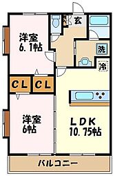 間取図画像 2LDK
