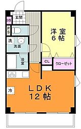 東急田園都市線 宮崎台駅 徒歩7分の賃貸マンション 5階1LDKの間取り