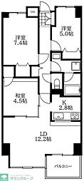 メルシーハイム・1 3LDKの間取図画像