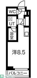 クラリッサ川崎梶ヶ谷 1Kの間取図画像
