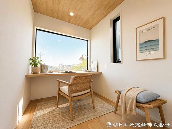 【書斎】 リモートワークや読書など自分時間をお楽しみください。※家具はCGによるイメージになります。