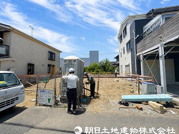 【現地写真】現在は建築中ではございますが建物プレゼンも承っております、お気軽にお問い合わせください。