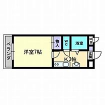 カサ・エスペランサ 201 ｜ 岡山県岡山市北区駅元町（賃貸マンション1K・2階・24.00㎡） その2