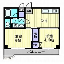 間取図画像 2DK