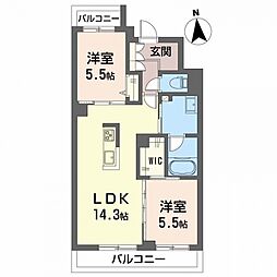 間取図画像 2LDK