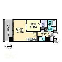 ハアラン国体町 1LDKの間取図画像