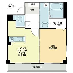 オアゾ旭川 1LDKの間取図画像