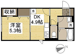 D-roomLuxury2nd 1LDKの間取図画像