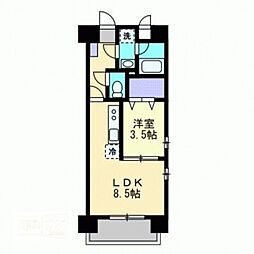 カーサ・フォレスタ 1LDKの間取図画像