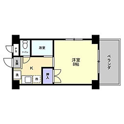 レジデンス春日町 1Kの間取図画像