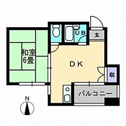 間取図画像 1DK
