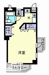 ラフィーネ塩上 1Kの間取図画像