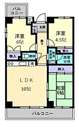 リッシュメゾン 3LDKの間取図画像