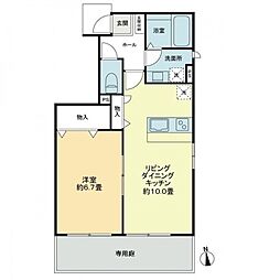TMCマビック 1LDKの間取図画像