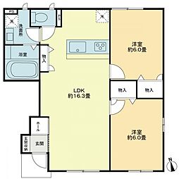 間取図画像 2LDK