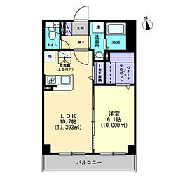 イーストレガシーレジデンス 3階1LDKの間取り