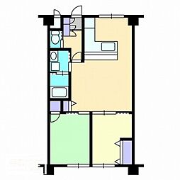 モアガーデン2 2LDKの間取図画像