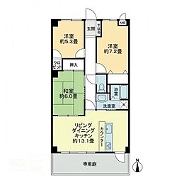 フィネス秀 3LDKの間取図画像