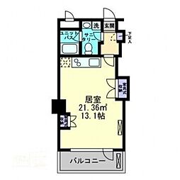 アルファレガロ古新町 ワンルームの間取図画像