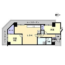 富士ロイヤル 2LDKの間取図画像