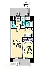 BIG・BAN瓦町駅東 1LDKの間取図画像