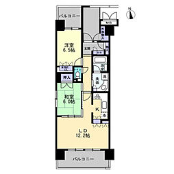アルファステイツ沖浜 2LDKの間取図画像