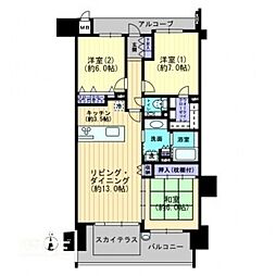 ロイヤルガーデン栗林公園前 3LDKの間取図画像