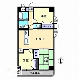 LAKEWEST 3LDKの間取図画像