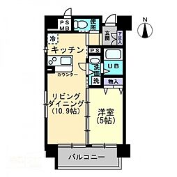 ラフィーネ 1LDKの間取図画像