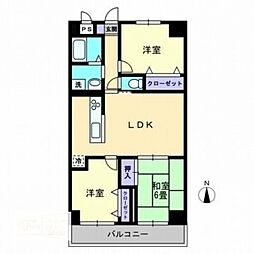 LAKEWEST 3LDKの間取図画像