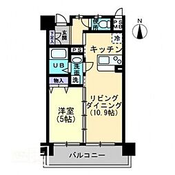 ラフィーネ 1LDKの間取図画像