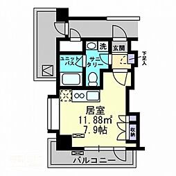 アルファレガロ古新町 ワンルームの間取図画像