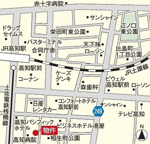 レジデンス・ノナミ 507｜高知県高知市相生町(賃貸マンション2DK・5階・44.78㎡)の写真 その17