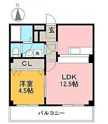 グランパレスパゴダ 1LDKの間取図画像