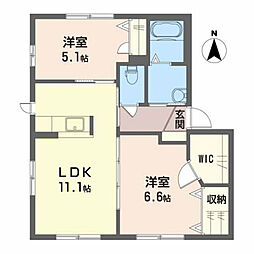 ダイヤメゾンD 2LDKの間取図画像
