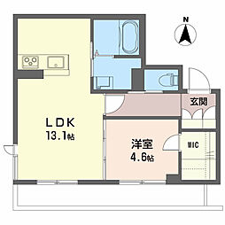 シャーメゾンパントロワ 1LDKの間取図画像