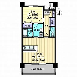 ARVEIL-SEI 1LDKの間取図画像
