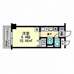 グランリーオ 1Kの間取図画像