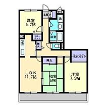 グランメゾンKS 305 ｜ 岡山県倉敷市浜ノ茶屋（賃貸マンション3LDK・3階・74.00㎡） その2