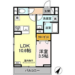 間取図画像 1LDK