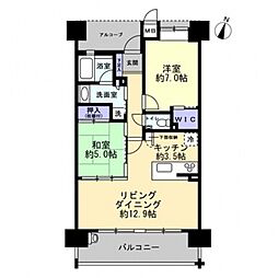 D'グラフォート福山 2LDKの間取図画像
