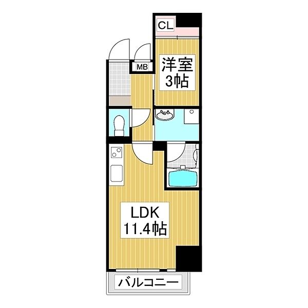 N Residence 通り町 ｜長野県伊那市荒井(賃貸マンション1LDK・2階・41.95㎡)の写真 その2