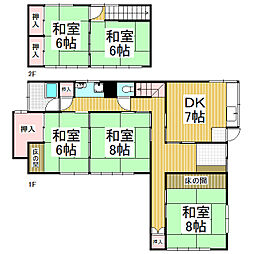 沢尻戸建 5DKの間取り
