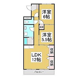 ルミナス 2LDKの間取図画像