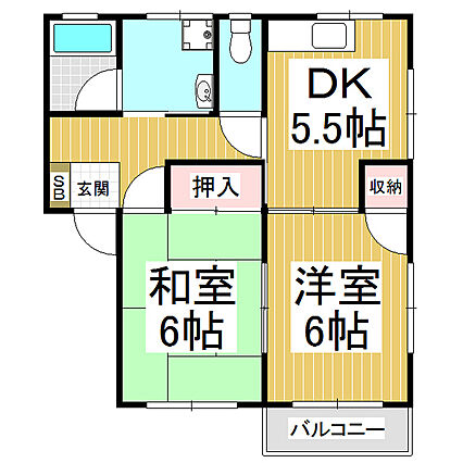 コーポハナミズキ_間取り_0