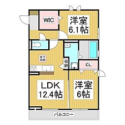 ducco3 2LDKの間取図画像
