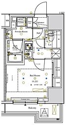 アークマーク浅草 8階1Kの間取り