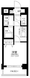 ALIVIO西落合 1階1Kの間取り
