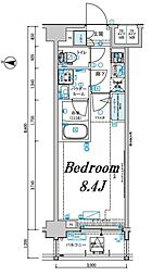 メインステージ森下駅前 6階1Kの間取り